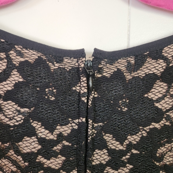 Joseph Ribkoff Dress Style 143447 Black Stretch Sequin Lace Dressy Size 8 - Picture 6 of 13